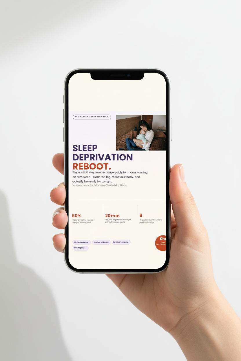 Sleep Deprivation Reboot Phone Mockup